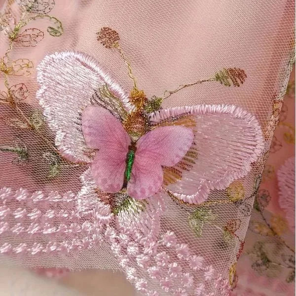Pink Baby Girl Lace Outfit Set