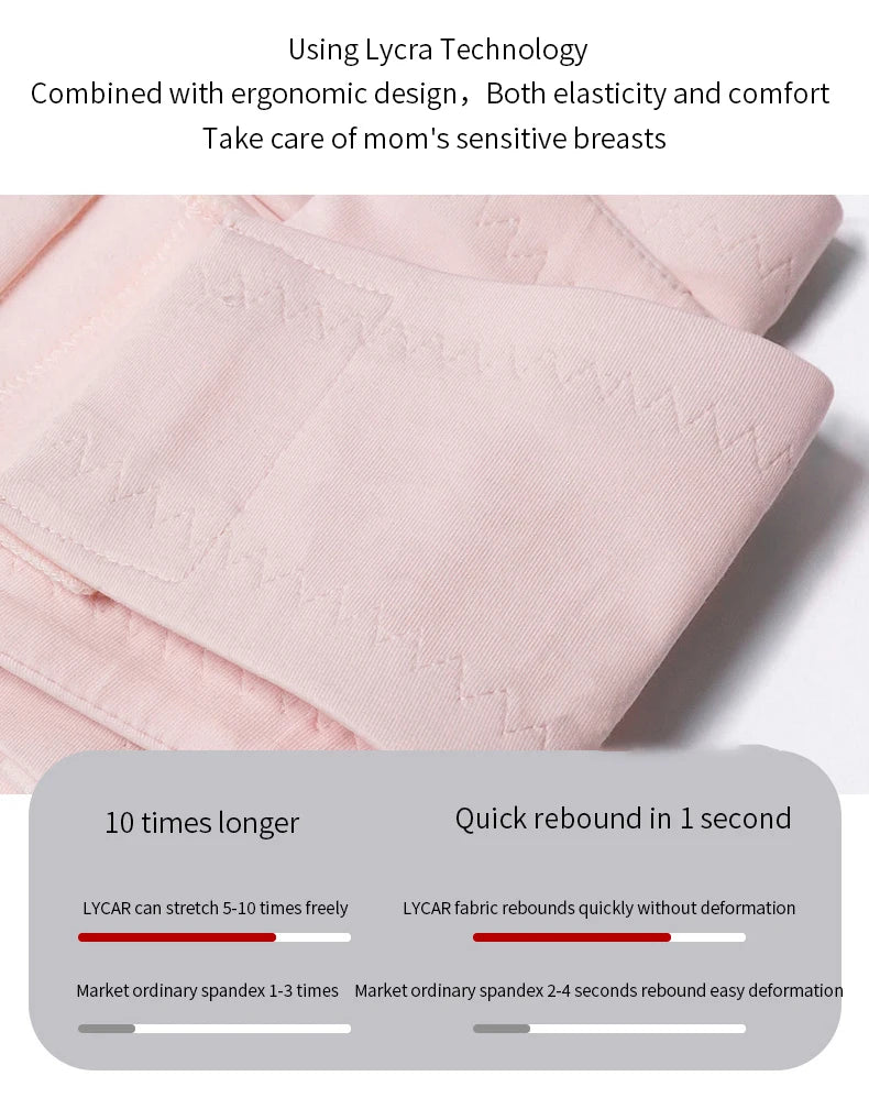 Hands-Free Breast Pump Bra Adjustable Nursing Pumping Bras for Women Breastfeeding Underwear