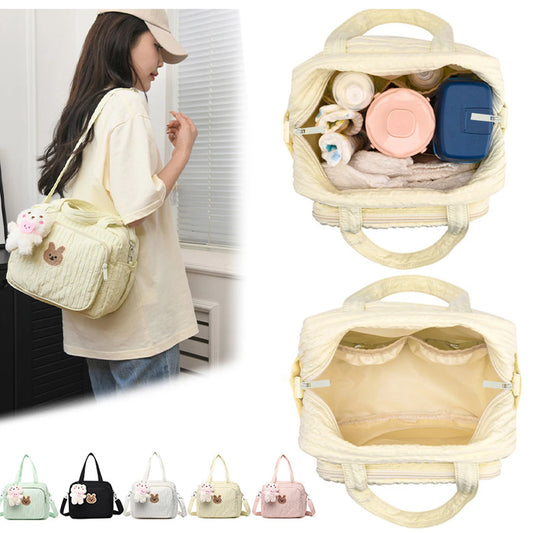 YANZAI Baby Diaper Bag Tote, Mommy Bag Cute Baby Nappy Bag Stroller Bag Crossbody Maternity Bag Travel Bag Baby Storage Bag
