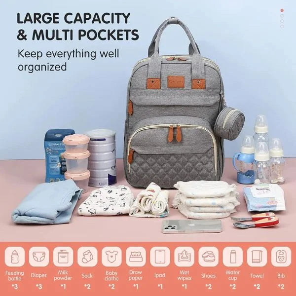 Baby Changing Bag Gray