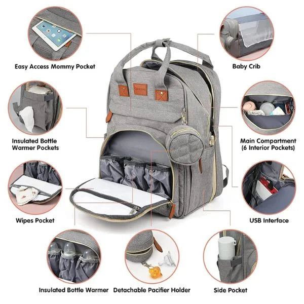 Baby Changing Bag Gray