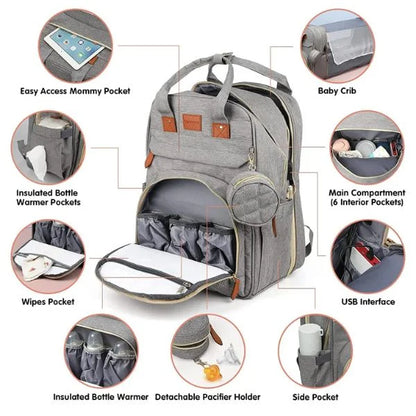 Baby Changing Bag Gray