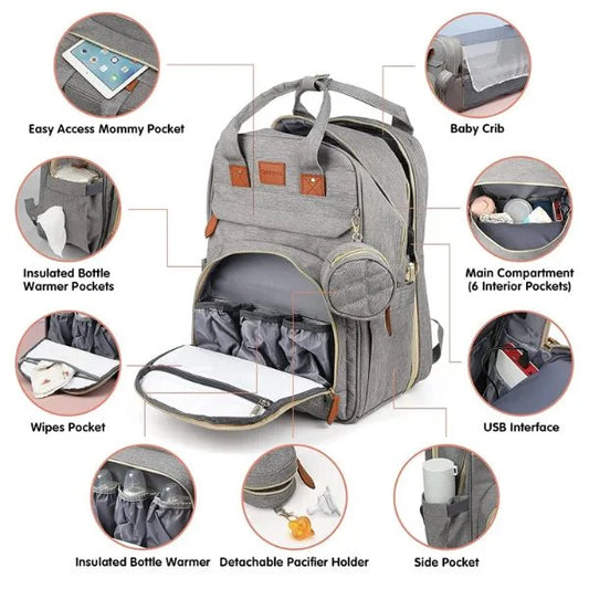 Baby Changing Bag Gray