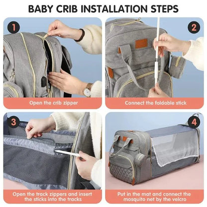 Baby Changing Bag Gray