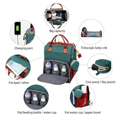 Baby Changing Bag Green
