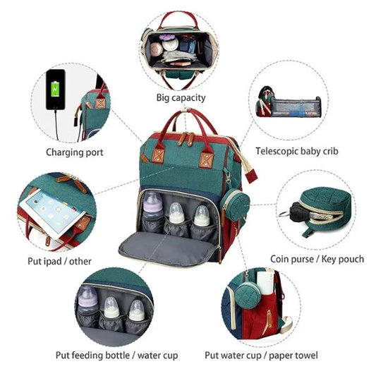 Baby Changing Bag Green