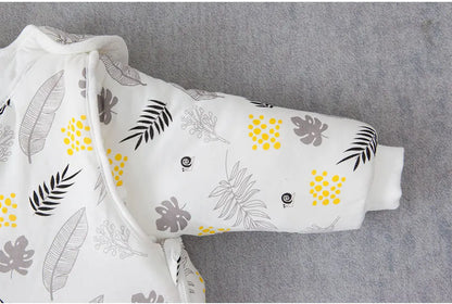 Baby Sleeping Bag Vest Sleep Bag With Sleeves Detachable Convenient Change Diaper 100% Cotton Printed Newborn Baby Carriage Sack