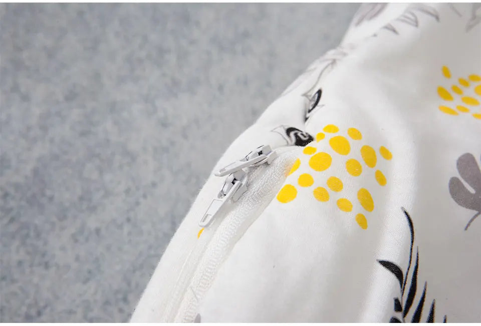 Baby Sleeping Bag Vest Sleep Bag With Sleeves Detachable Convenient Change Diaper 100% Cotton Printed Newborn Baby Carriage Sack