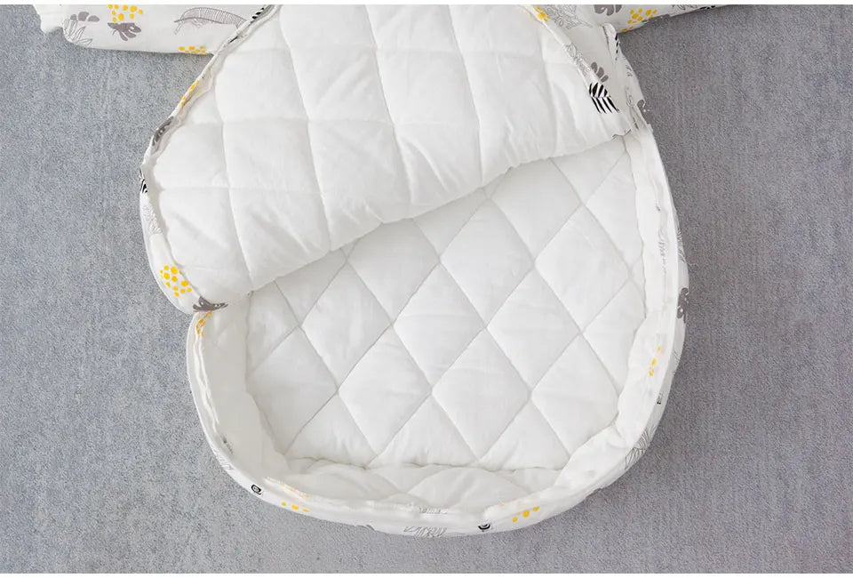 Baby Sleeping Bag Vest Sleep Bag With Sleeves Detachable Convenient Change Diaper 100% Cotton Printed Newborn Baby Carriage Sack