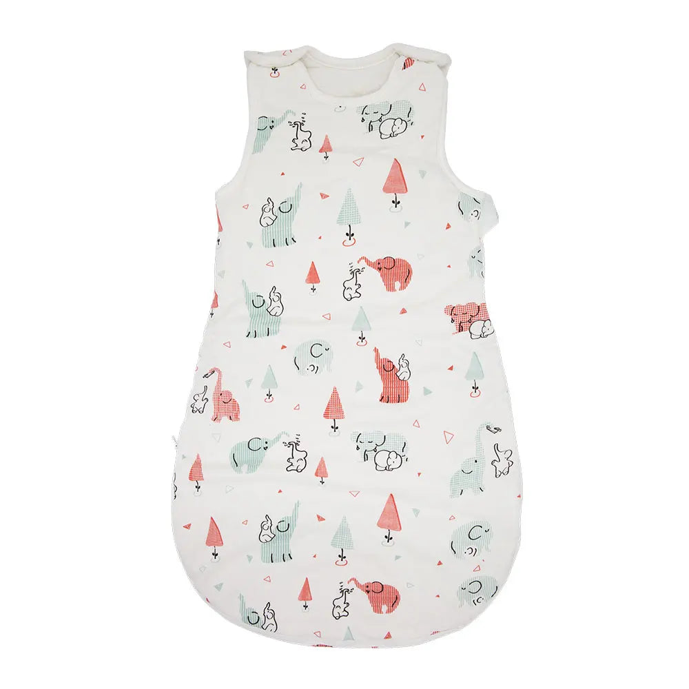 Baby Sleeping Bag Vest Sleep Bag With Sleeves Detachable Convenient Change Diaper 100% Cotton Printed Newborn Baby Carriage Sack