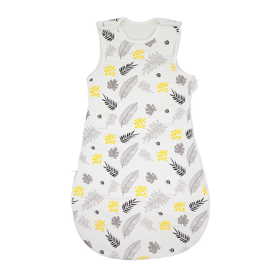 Baby Sleeping Bag Vest Sleep Bag With Sleeves Detachable Convenient Change Diaper 100% Cotton Printed Newborn Baby Carriage Sack