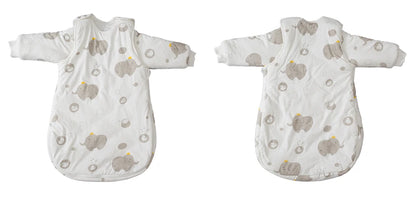 Baby Sleeping Bag Vest Sleep Bag With Sleeves Detachable Convenient Change Diaper 100% Cotton Printed Newborn Baby Carriage Sack