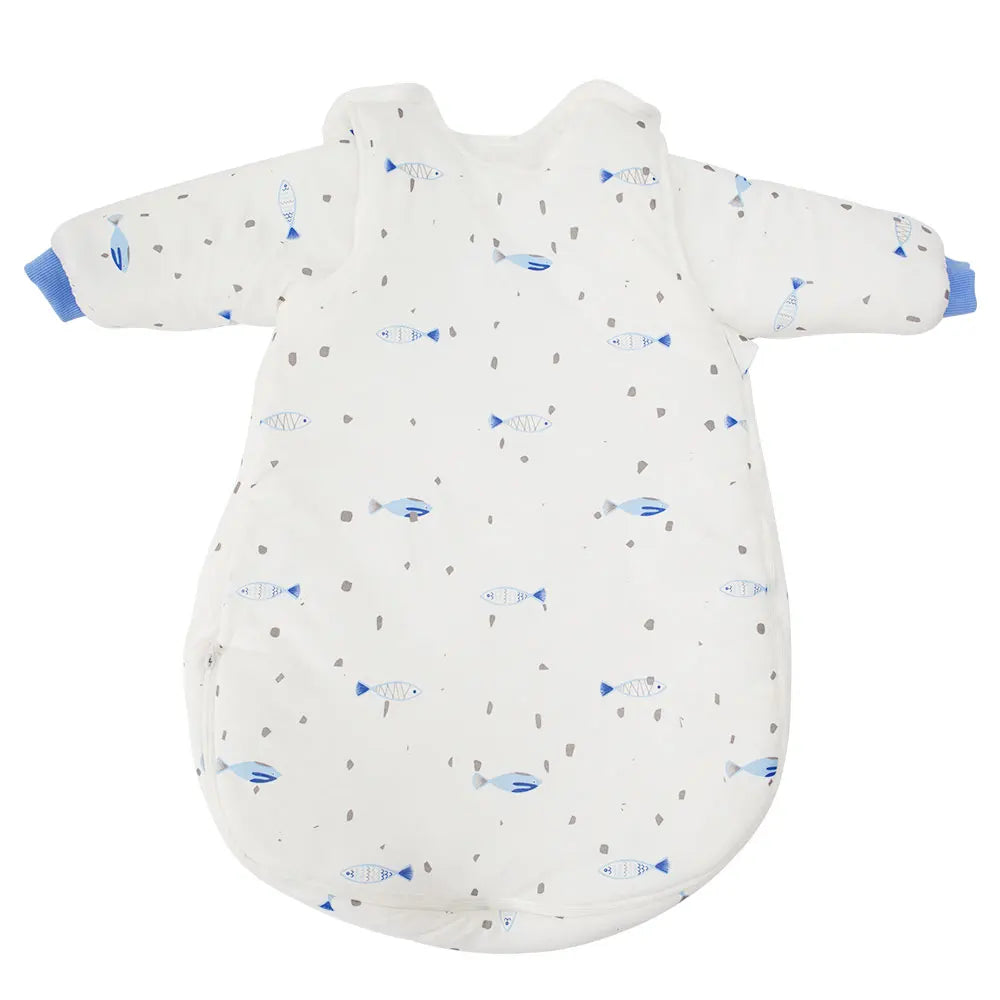 Baby Sleeping Bag Vest Sleep Bag With Sleeves Detachable Convenient Change Diaper 100% Cotton Printed Newborn Baby Carriage Sack