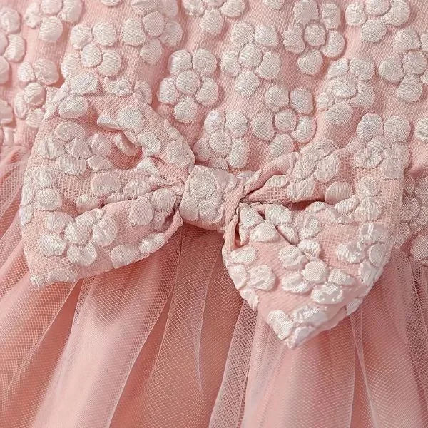 Pink Baby Girl Lace Outfit Set