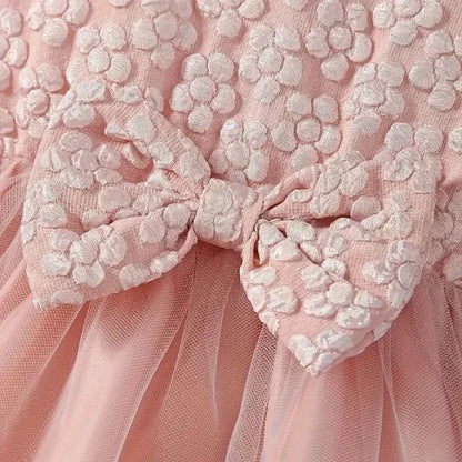 Pink Baby Girl Lace Outfit Set