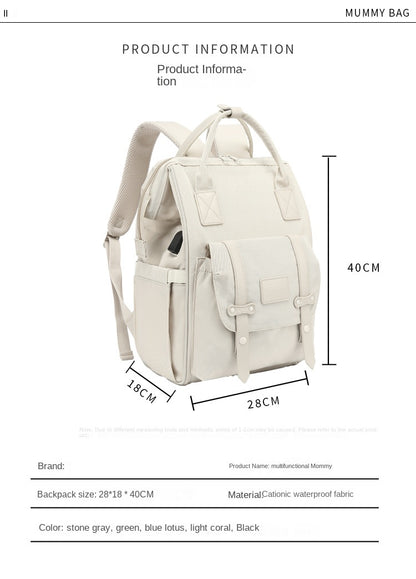 Baby Nappy Bag Mummy Bag Backpack Waterproof Storage Handbag Outdoor Travel Mommy Maternity Bag For Baby Stuff
