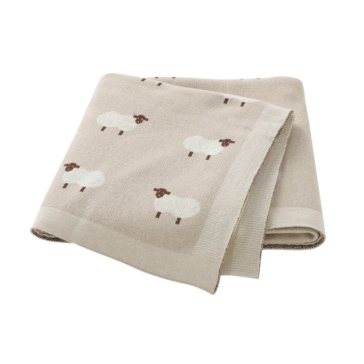 Cotton Knitted Baby Blanket Newborn Boys Girls Super Soft Stroller Basket Swaddle Wrap Plaid 100*80cm Infant Receiving Bed Quilt