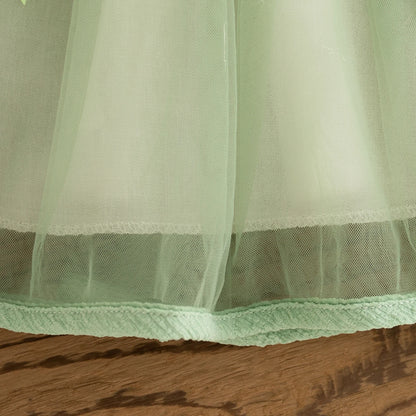 Bow Chiffon Baby Girl Dress Summer New Sweet And Cute Children'S Clothing (6 Months -3 Years Old)