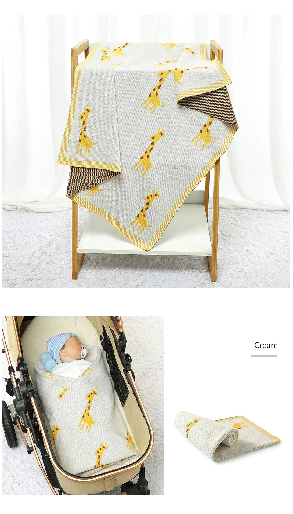 Cotton Knitted Baby Blanket Newborn Boys Girls Super Soft Stroller Basket Swaddle Wrap Plaid 100*80cm Infant Receiving Bed Quilt