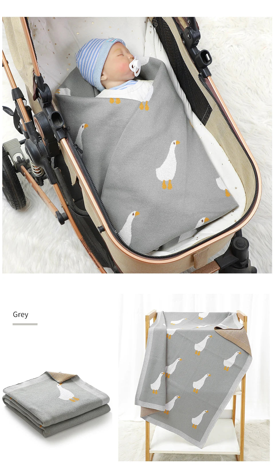 Baby Blankets Quilts 90*70cm Knitted Newborn Boys Girls Stroller Basket Swaddle Wrap Sleeping Sack Infant Cotton Bedding Covers