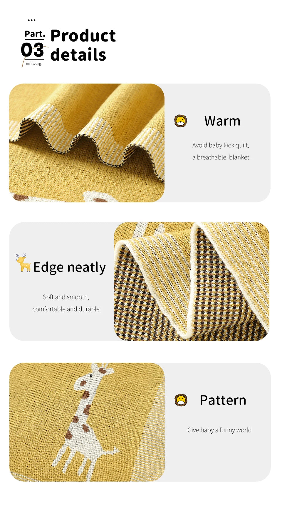 Cotton Knitted Baby Blanket Newborn Boys Girls Super Soft Stroller Basket Swaddle Wrap Plaid 100*80cm Infant Receiving Bed Quilt