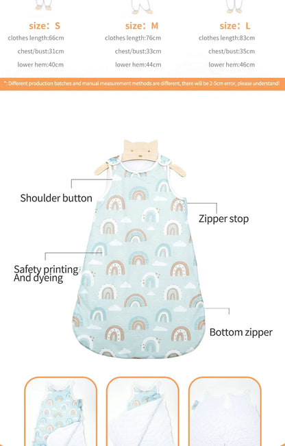 Baby Sleeping  Bag Nest Warm Baby Sleepsack Fits Newborns and Infants 2.0Tog  100% Polyester Sleeping Wear For Babies