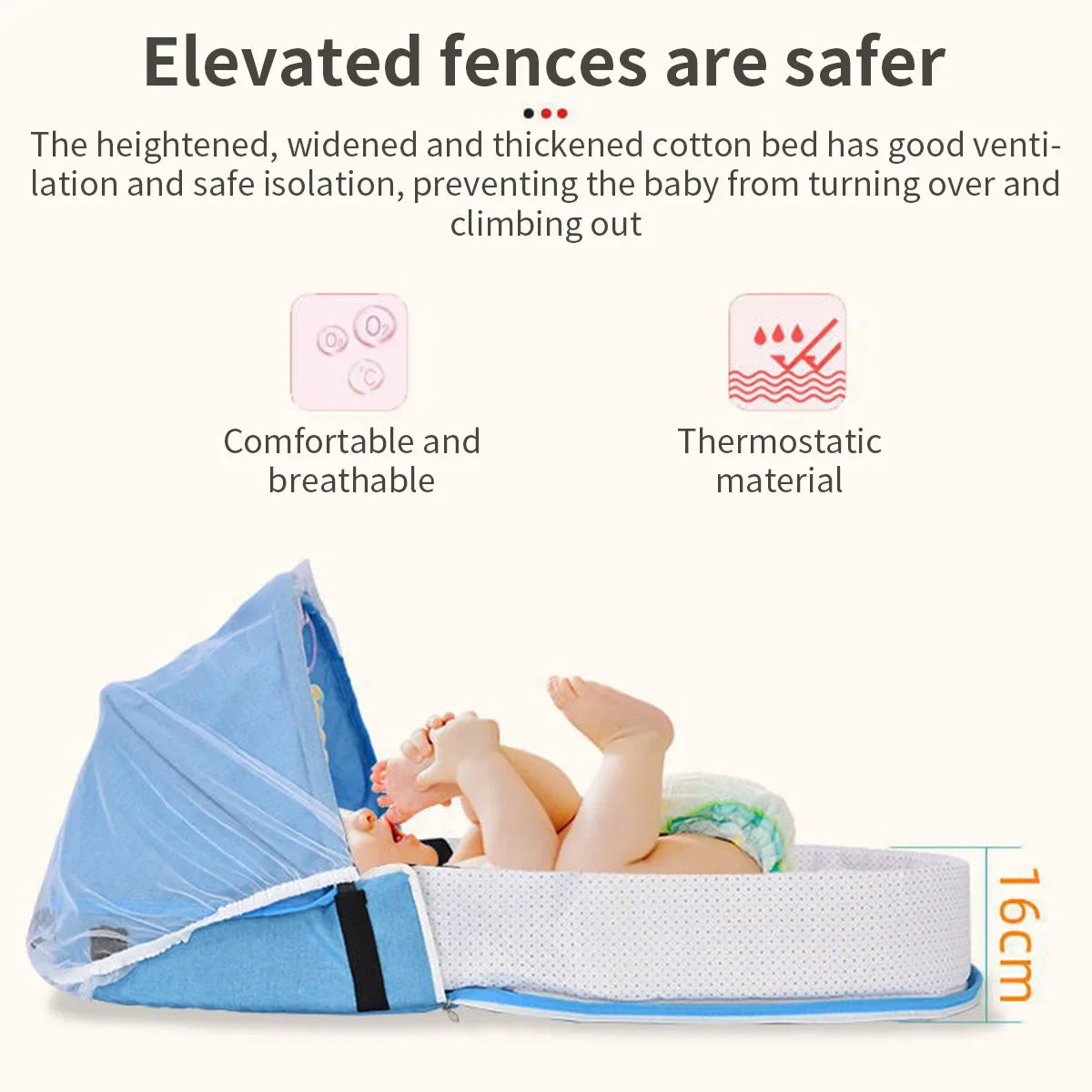 Safe Sleep Newborn Blue
