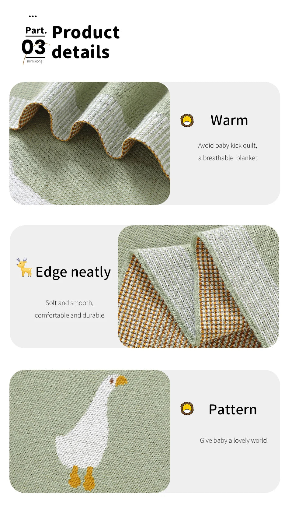 Baby Blankets Quilts 90*70cm Knitted Newborn Boys Girls Stroller Basket Swaddle Wrap Sleeping Sack Infant Cotton Bedding Covers