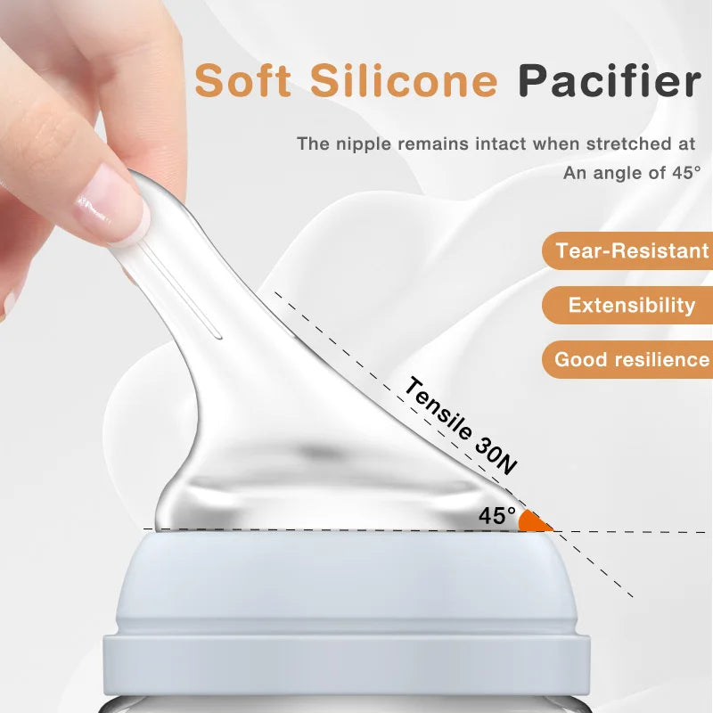 Newborn Glass Bottles 90/160ML Anti-Choke Baby Bottle Anti-flatulence Milk Feeding Bottles Infant BPA Free For 0-6Month