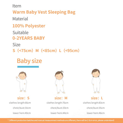 Baby Sleeping  Bag Nest Warm Baby Sleepsack Fits Newborns and Infants 2.0Tog  100% Polyester Sleeping Wear For Babies