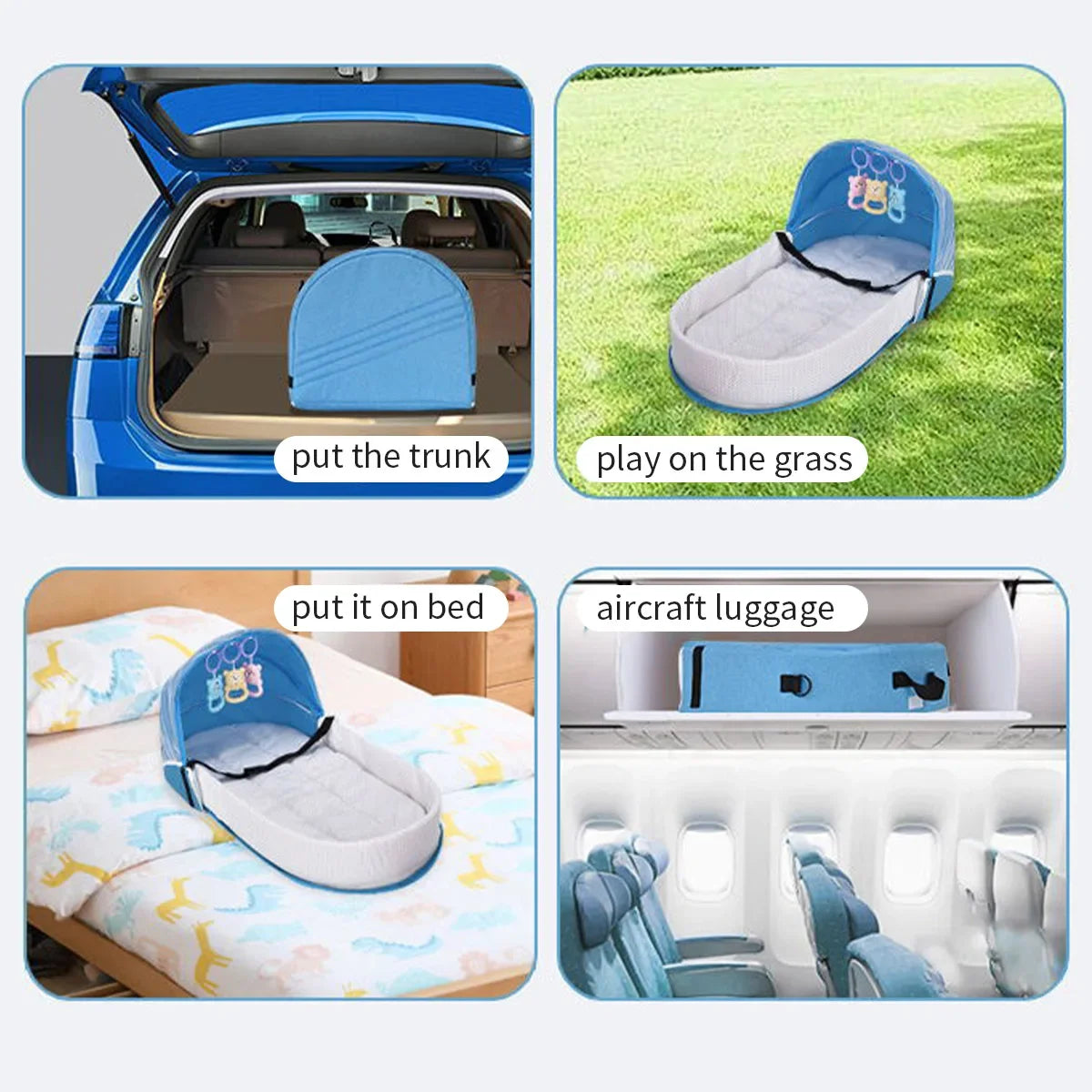 Safe Sleep Newborn Blue
