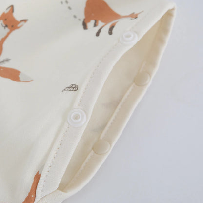 Baby Sleeping Bag 0-12Months Cute Cartoon Baby Swaddle Wrap With Removable Button 2-Ways Zipper 100%Cotton Summer Thin Sleepsack