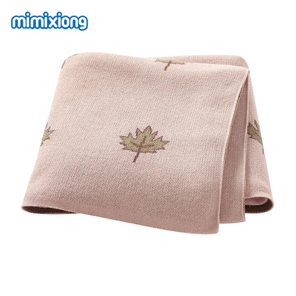 Baby Blankets Quilts 90*70cm Knitted Newborn Boys Girls Stroller Basket Swaddle Wrap Sleeping Sack Infant Cotton Bedding Covers