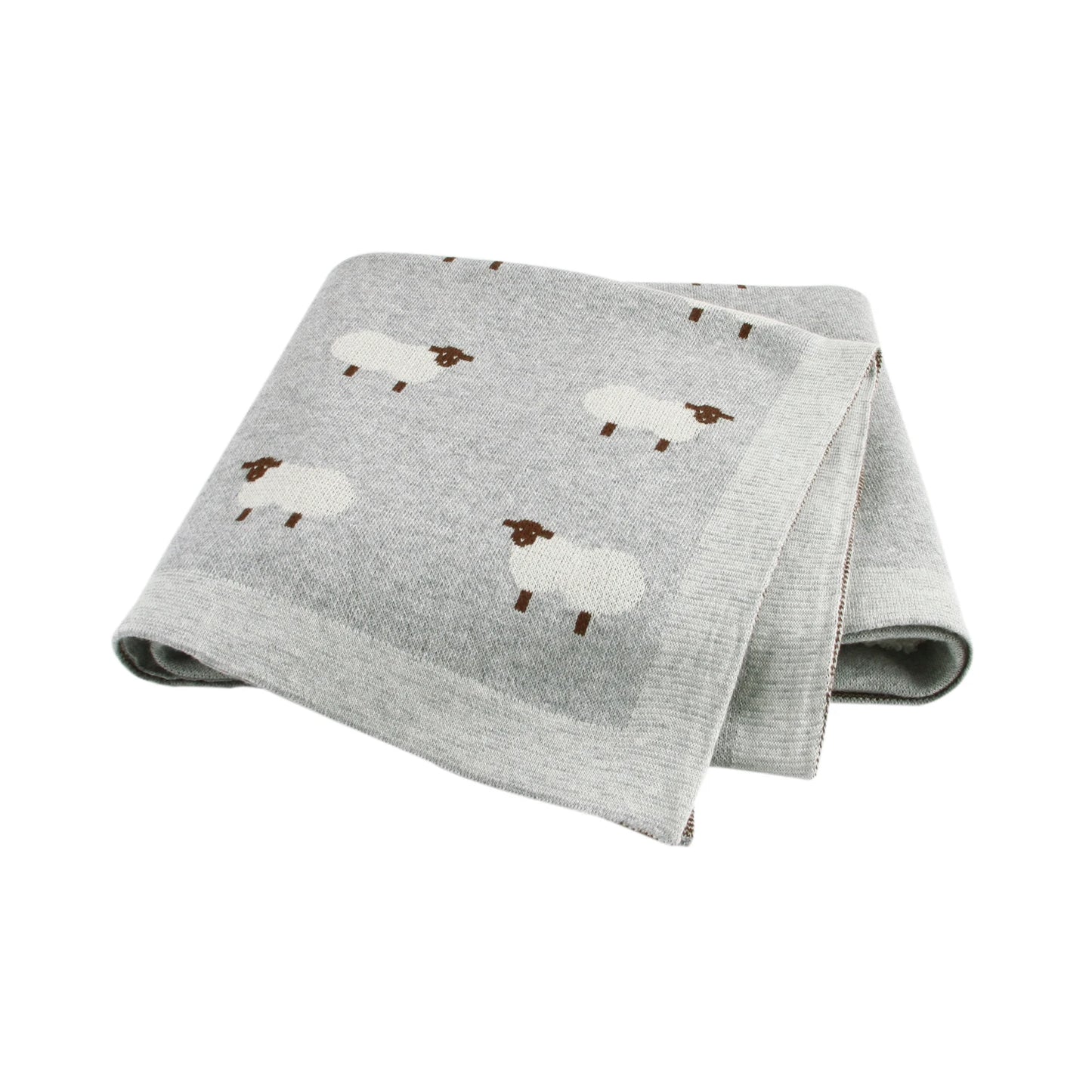 Cotton Knitted Baby Blanket Newborn Boys Girls Super Soft Stroller Basket Swaddle Wrap Plaid 100*80cm Infant Receiving Bed Quilt
