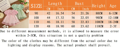Bow Chiffon Baby Girl Dress Summer New Sweet And Cute Children'S Clothing (6 Months -3 Years Old)
