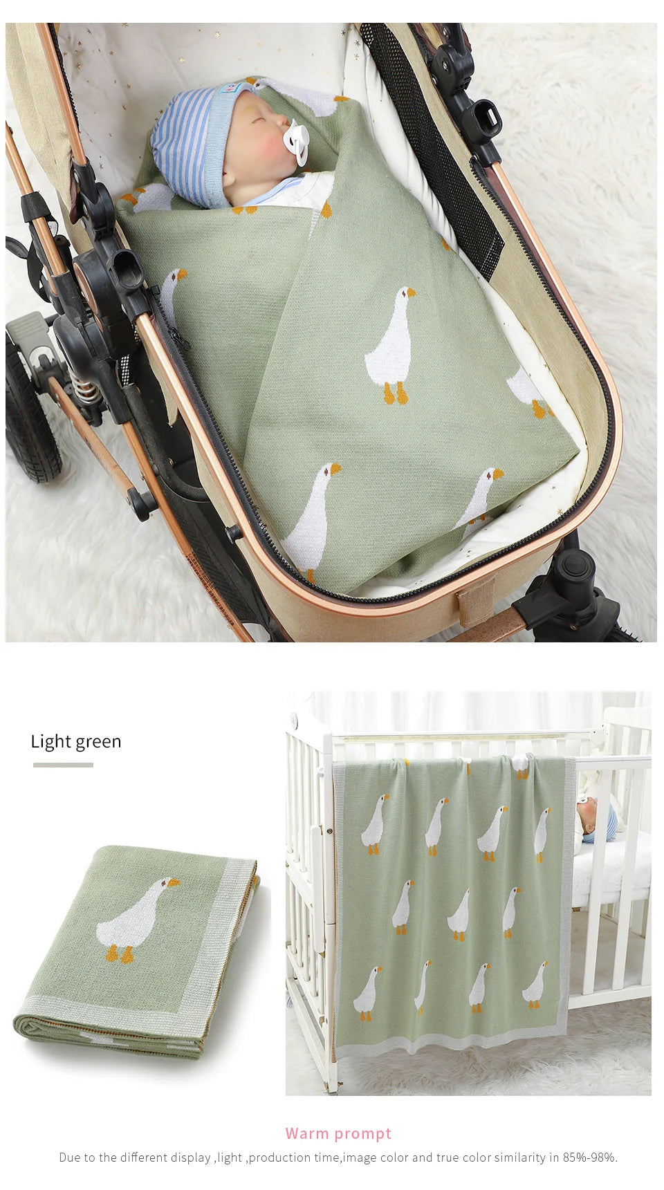 Baby Blankets Quilts 90*70cm Knitted Newborn Boys Girls Stroller Basket Swaddle Wrap Sleeping Sack Infant Cotton Bedding Covers