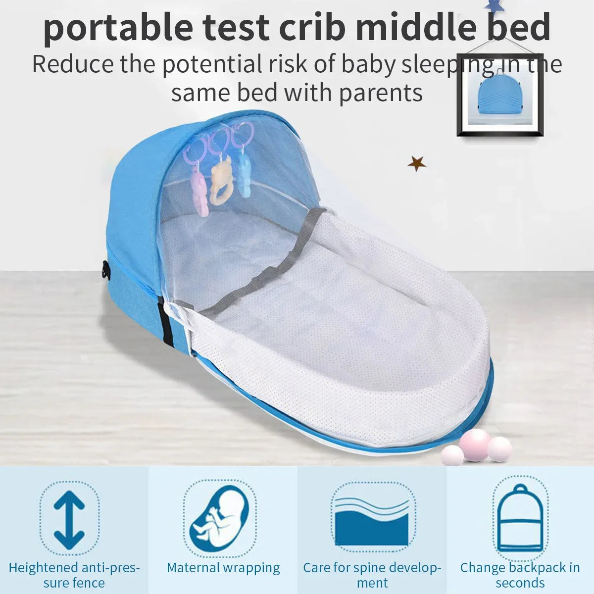 Safe Sleep Newborn Blue