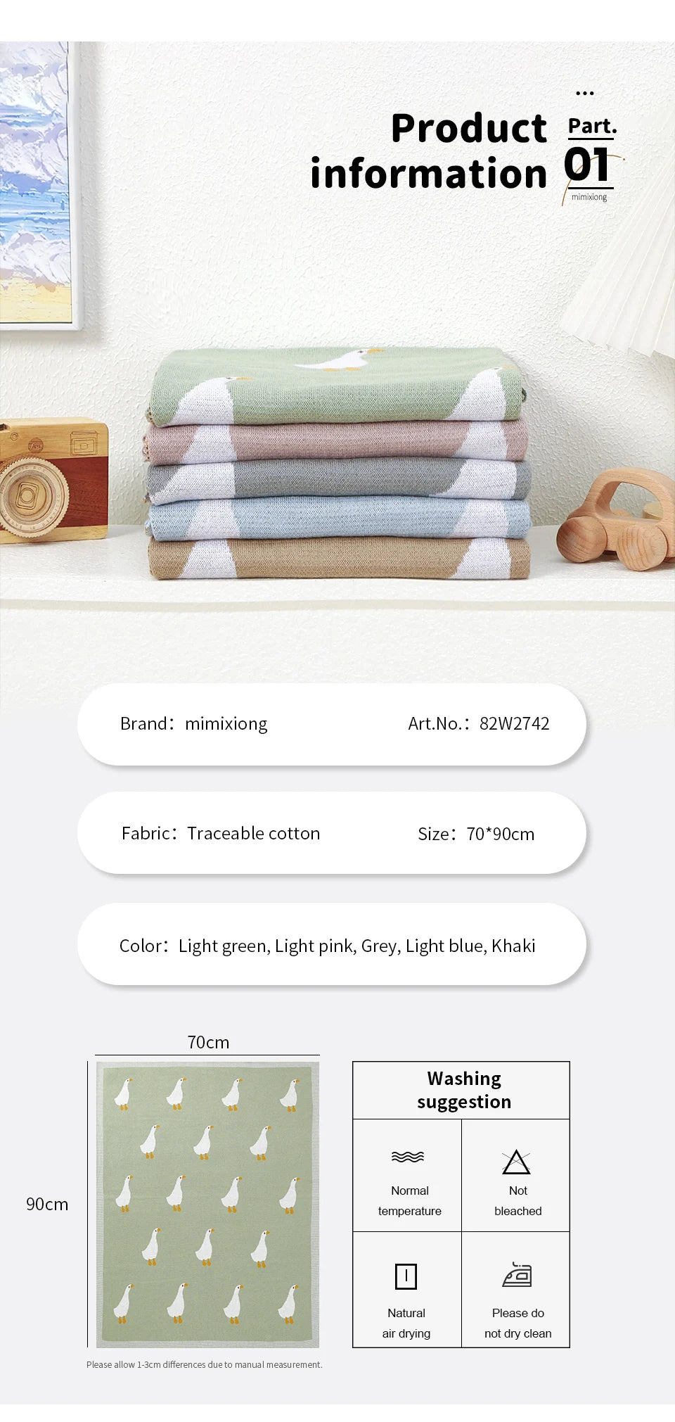 Baby Blankets Quilts 90*70cm Knitted Newborn Boys Girls Stroller Basket Swaddle Wrap Sleeping Sack Infant Cotton Bedding Covers