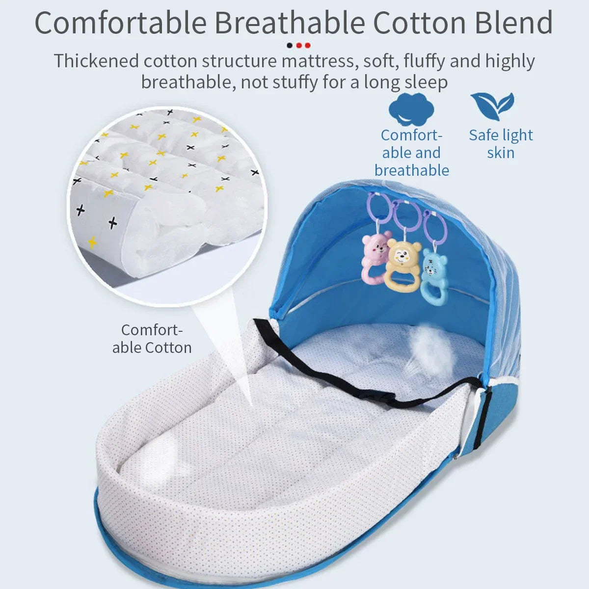 Safe Sleep Newborn Blue