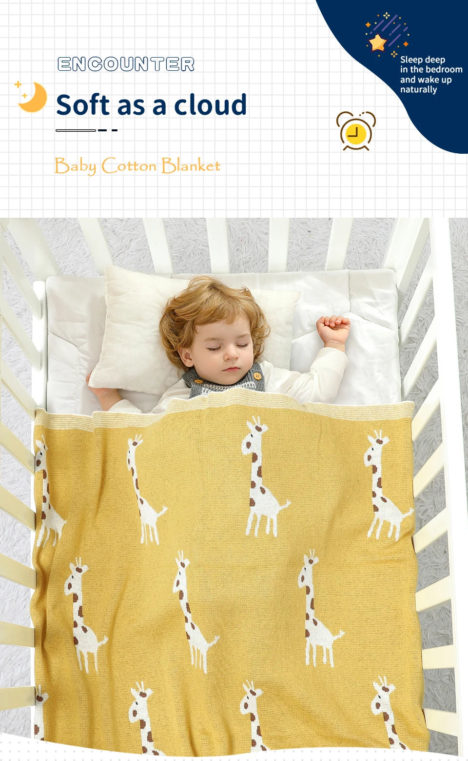 Cotton Knitted Baby Blanket Newborn Boys Girls Super Soft Stroller Basket Swaddle Wrap Plaid 100*80cm Infant Receiving Bed Quilt