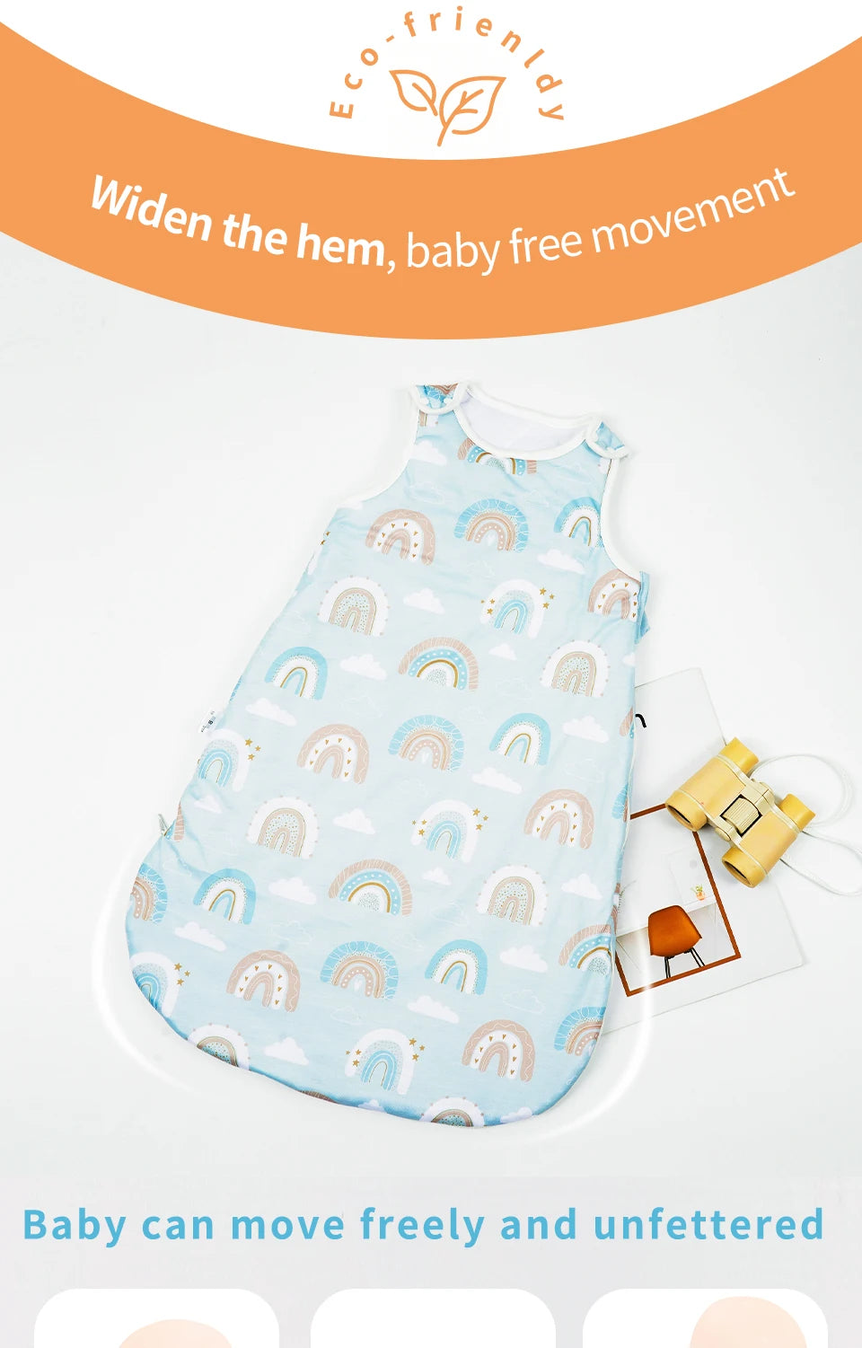 Baby Sleeping  Bag Nest Warm Baby Sleepsack Fits Newborns and Infants 2.0Tog  100% Polyester Sleeping Wear For Babies